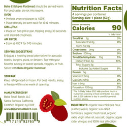 Organic Sun-Dried Tomato Basil Chickpea Flatbread